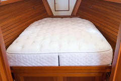 Winndom mattress on a boat with hinged bottom