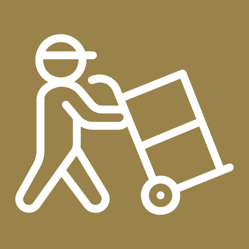 a single moving person icon facing right