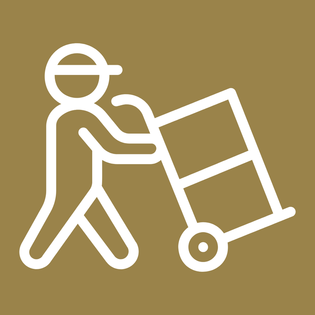 a single moving person icon facing right